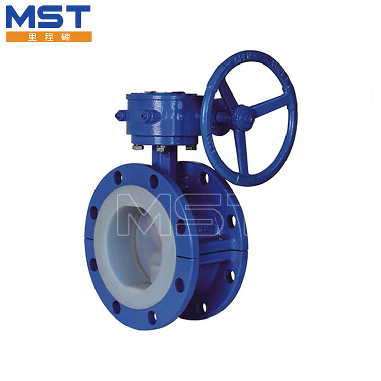 Fluorine Lined Flange Butterfly Valve